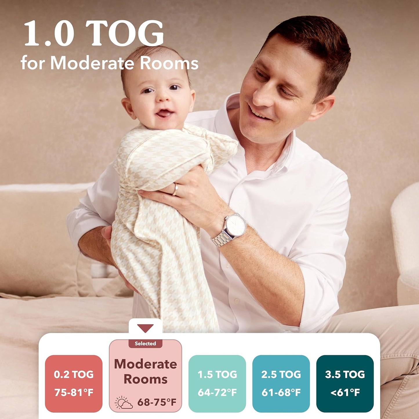 Love to Dream Swaddle Up Transition Swaddle, Patented Zip-Off Wings, Gently Help Baby Transition from Being Swaddled to Arms Free When Showing Signs of Rolling, 1.0 TOG, 13-19 lbs, Gray
