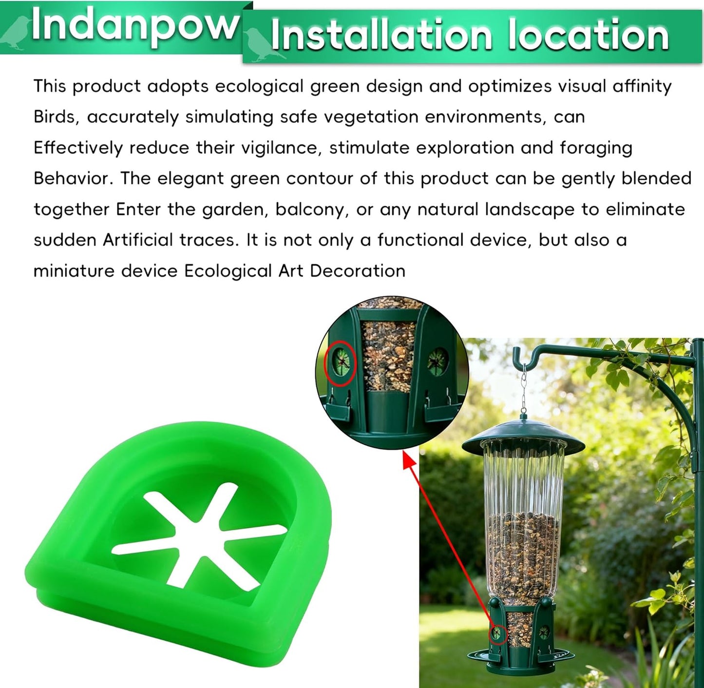 Squirrels-Proof Bird Pet Feeder, for Flexports Replacement Parts Bird Elastic Feeders Hard Rubber (8 Pack)