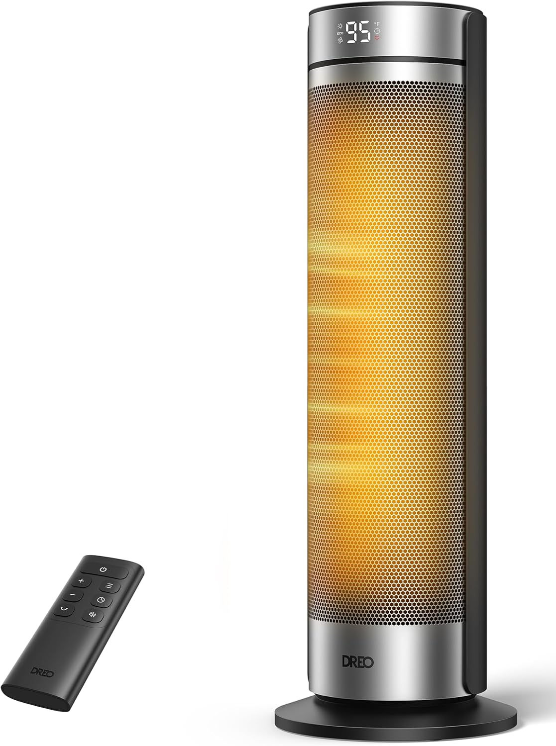 DREO Space Heater for Large Room, 23 Inch Electric Heaters for Indoor 