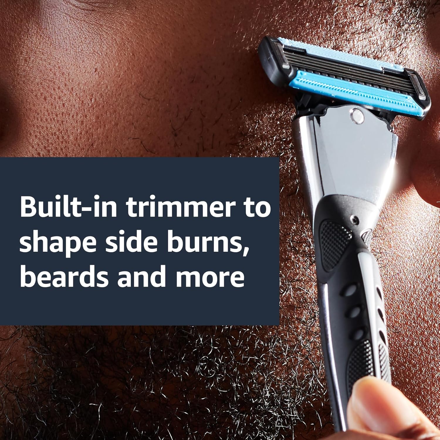 Amazon Basics 5-Blade MotionSphere Men's Razor with Dual Lubrication a