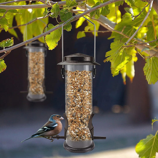 MIXXIDEA Wild Bird Feeders for Outdoors Hanging 2 Pack Stainless Steel