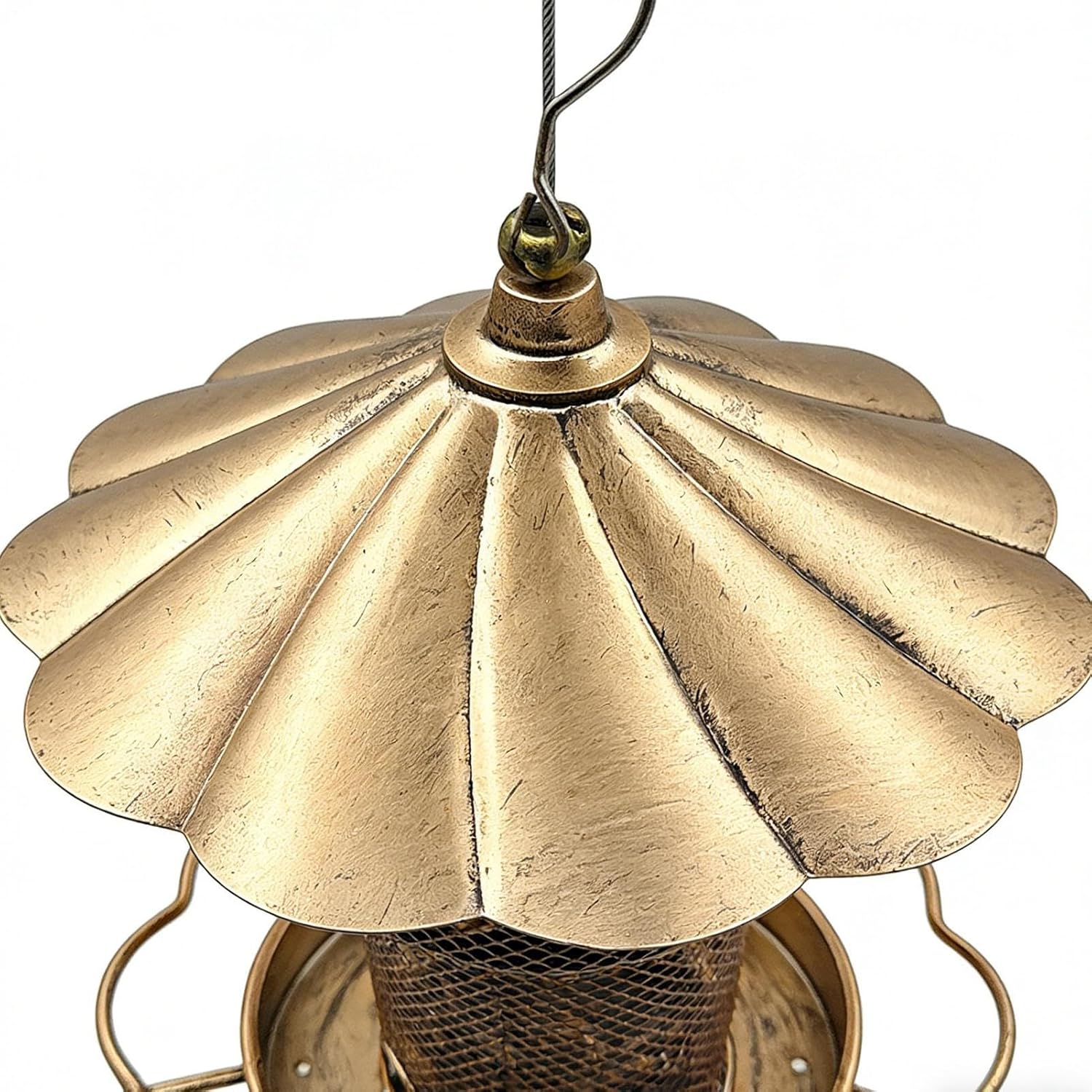 Outdoor Bird Feeder, Squirrel Proof Metal Feeding Station, Large Capac
