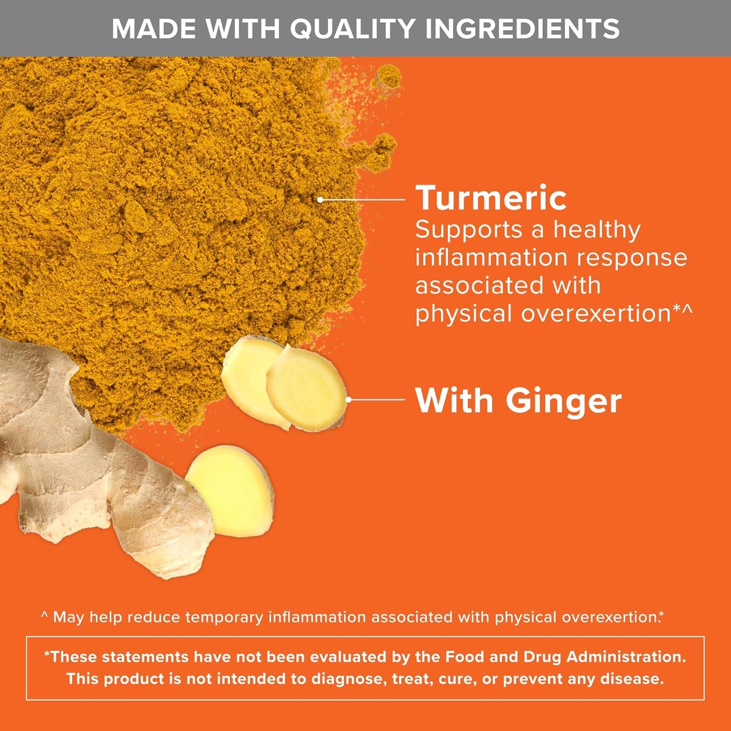 Qunol Turmeric Curcumin with Black Pepper & Ginger, 2400mg Turmeric Ex