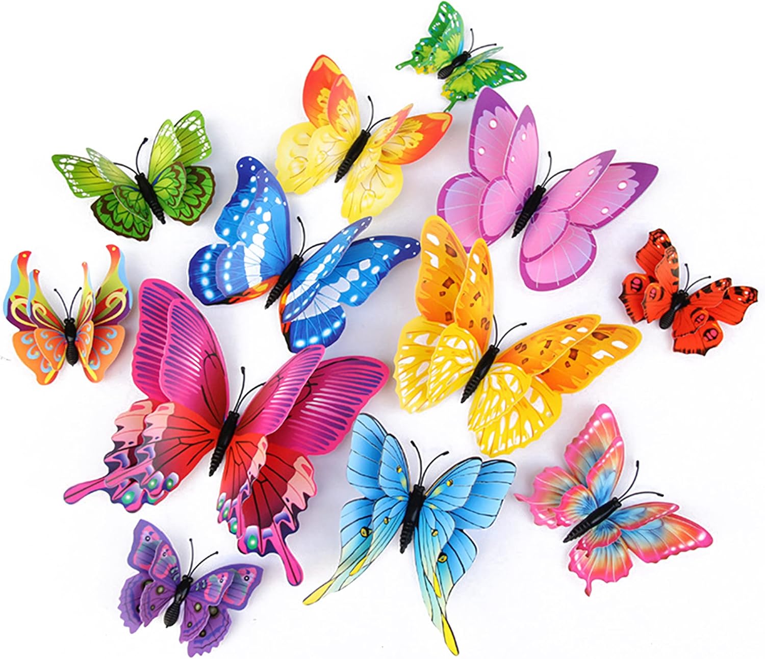 Butterfly Wall Decor 24/48 PCS, 3D Butterflies Stickers for Party Deco