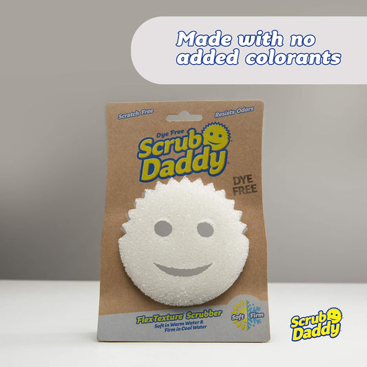 Scrub Daddy Sponge - Dye Free - Scratch-Free Scrubber for Dishes and H