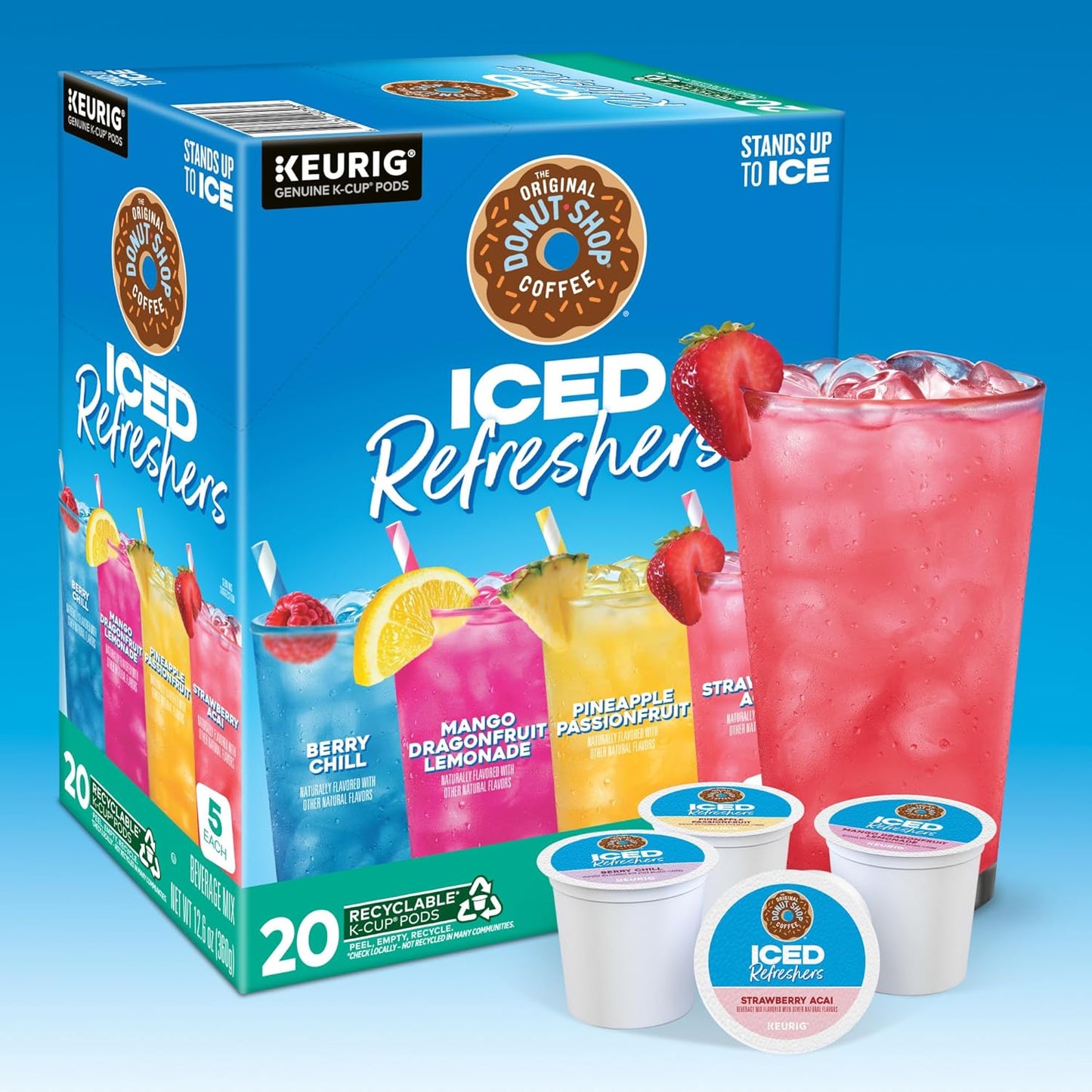 The Original Donut Shop, Iced Refreshers, Keurig Single Serve K-Cup Po
