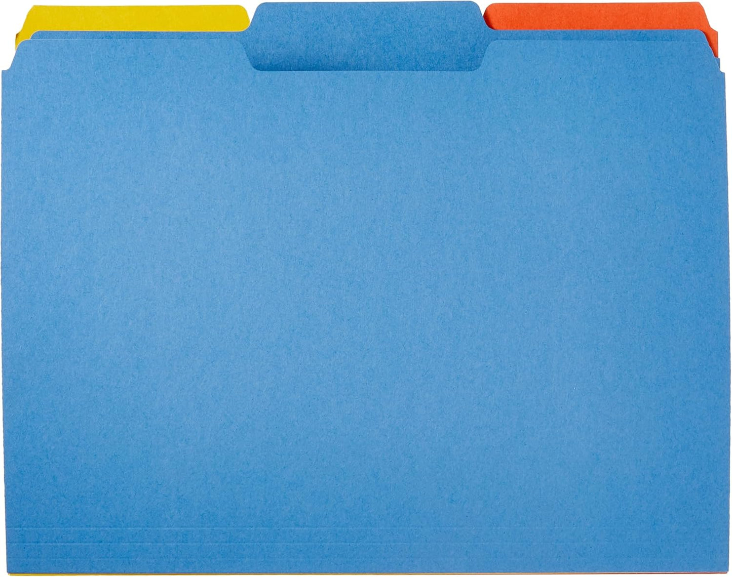 Amazon Basics Sturdy File Folders with Tabs for Filing and Organizatio