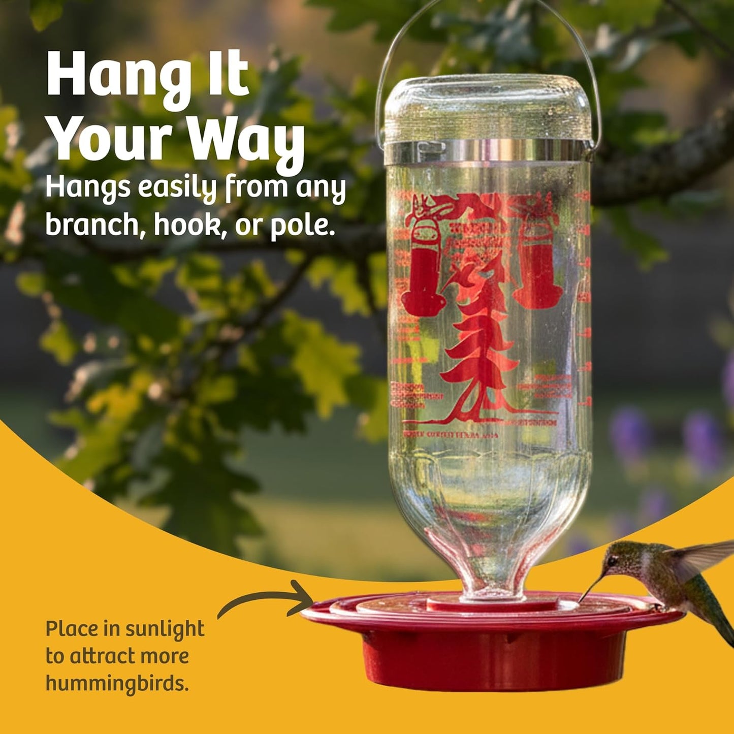 Birds Choice Best-1 32oz. Hummingbird Feeder, Clear (BEST32OZ)