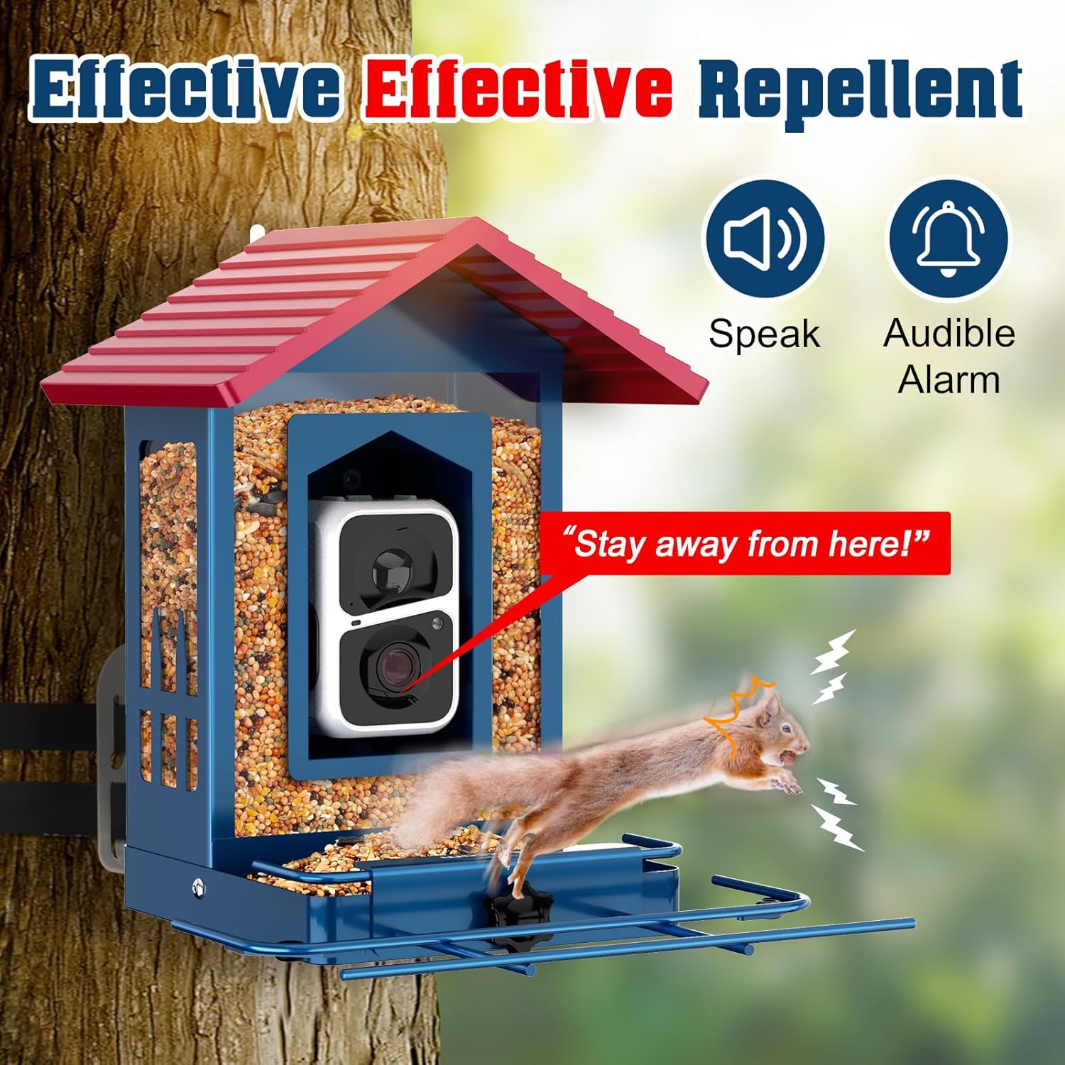 PeckCam® Bird Feeder with Camera, AI Identify 10000+ Birds, 2K HD Vide