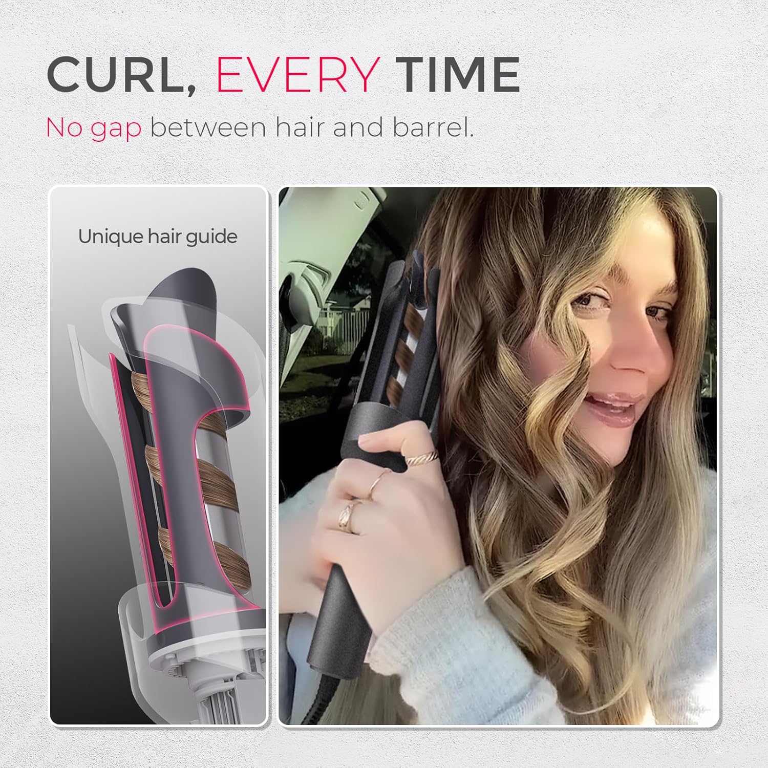 TYMO Automatic Rotating Curling Iron - TYMO CURLPRO Beach Waves Curlin