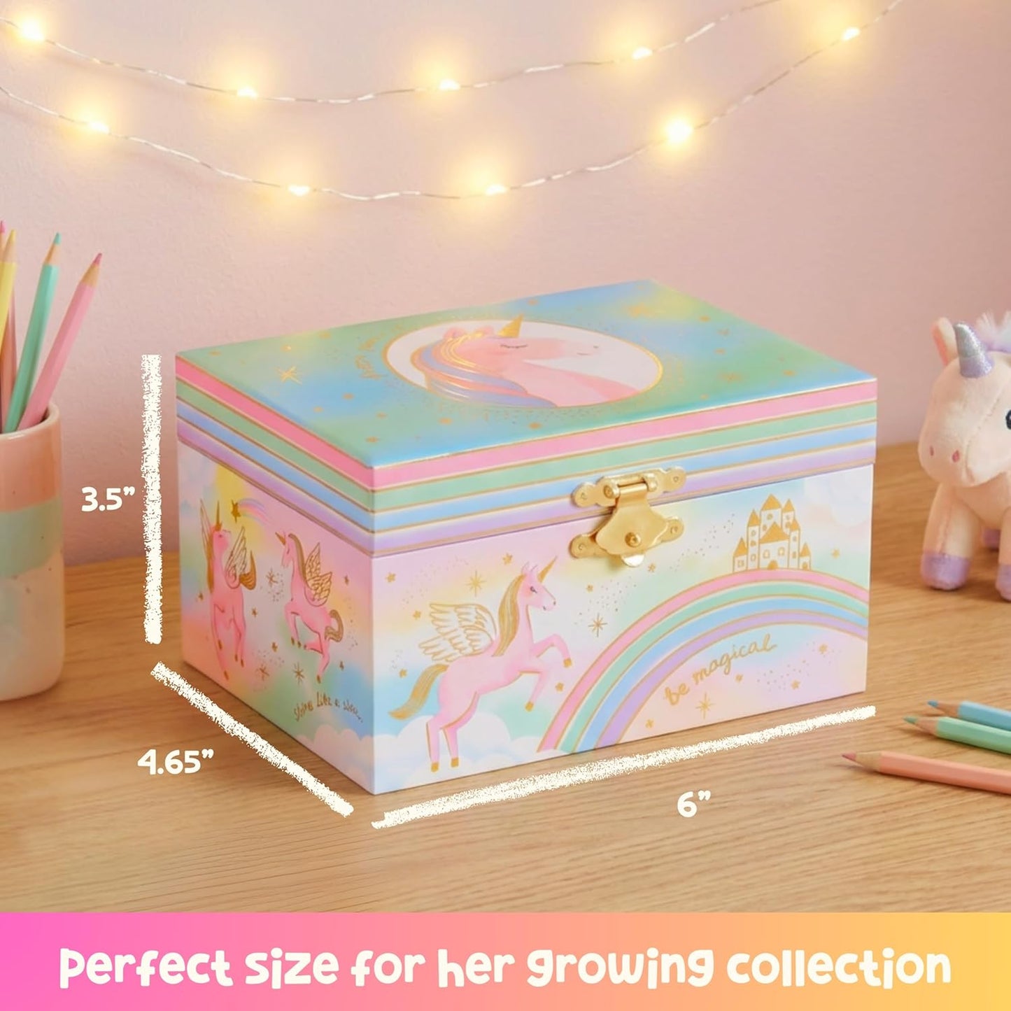 Giggle & Honey® Musical Jewelry Box for Girls - Kids Jewelry Box, Unic