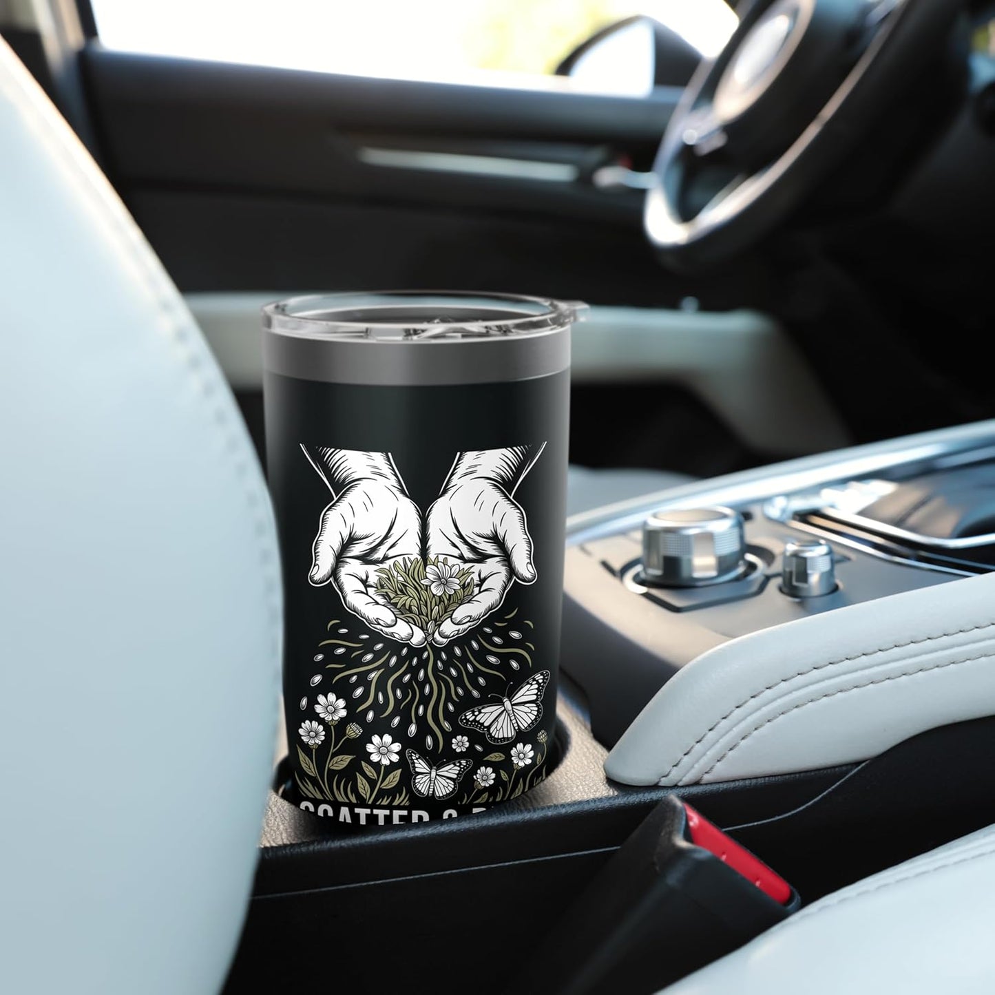 Scatter & Pray Wildflower Seed Bombing Garden Design for Stainless Steel Insulated Tumbler