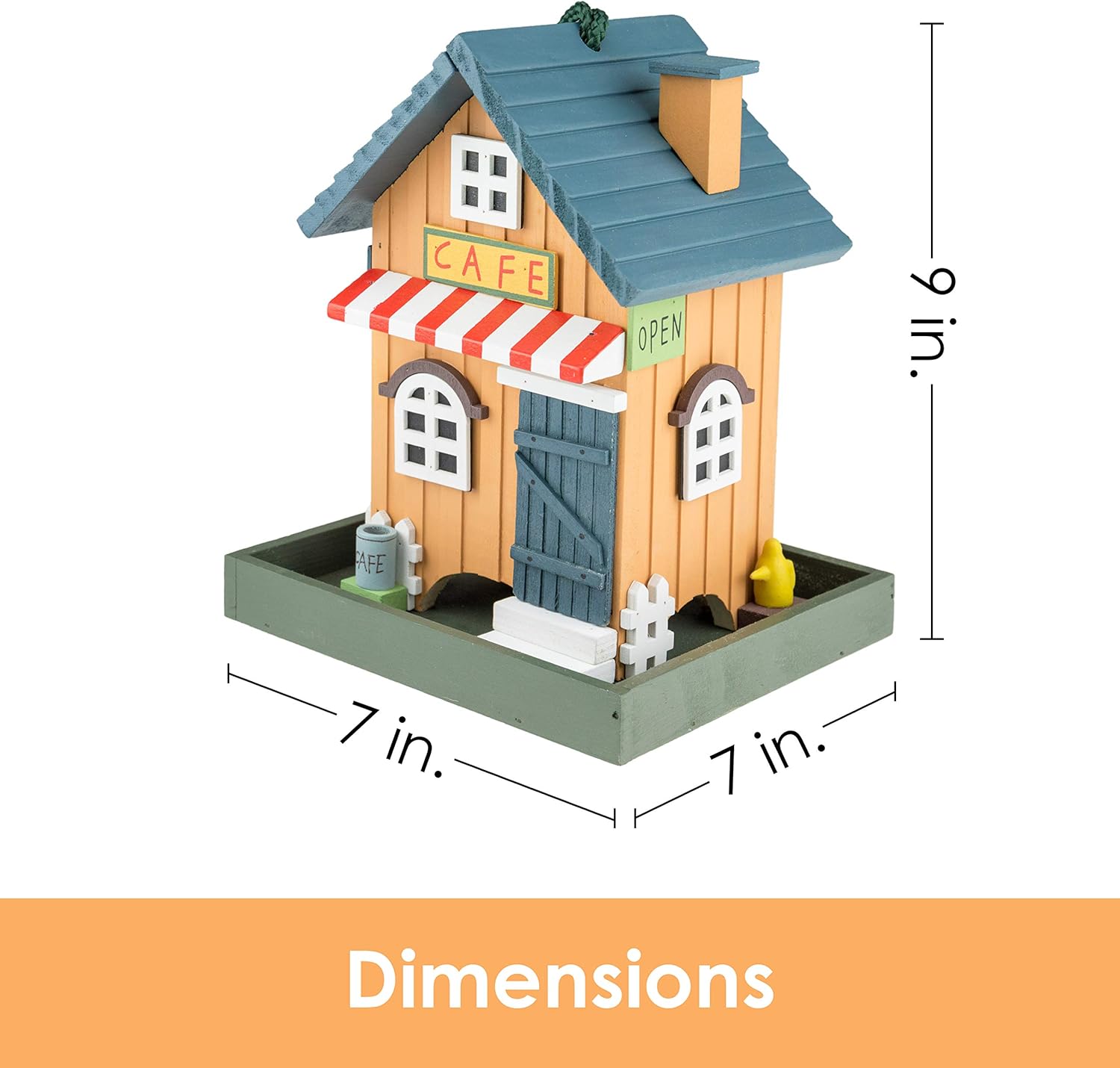 Clever Garden Hanging Birdhouse, Decorative Outdoor Bird Feeder for Hu