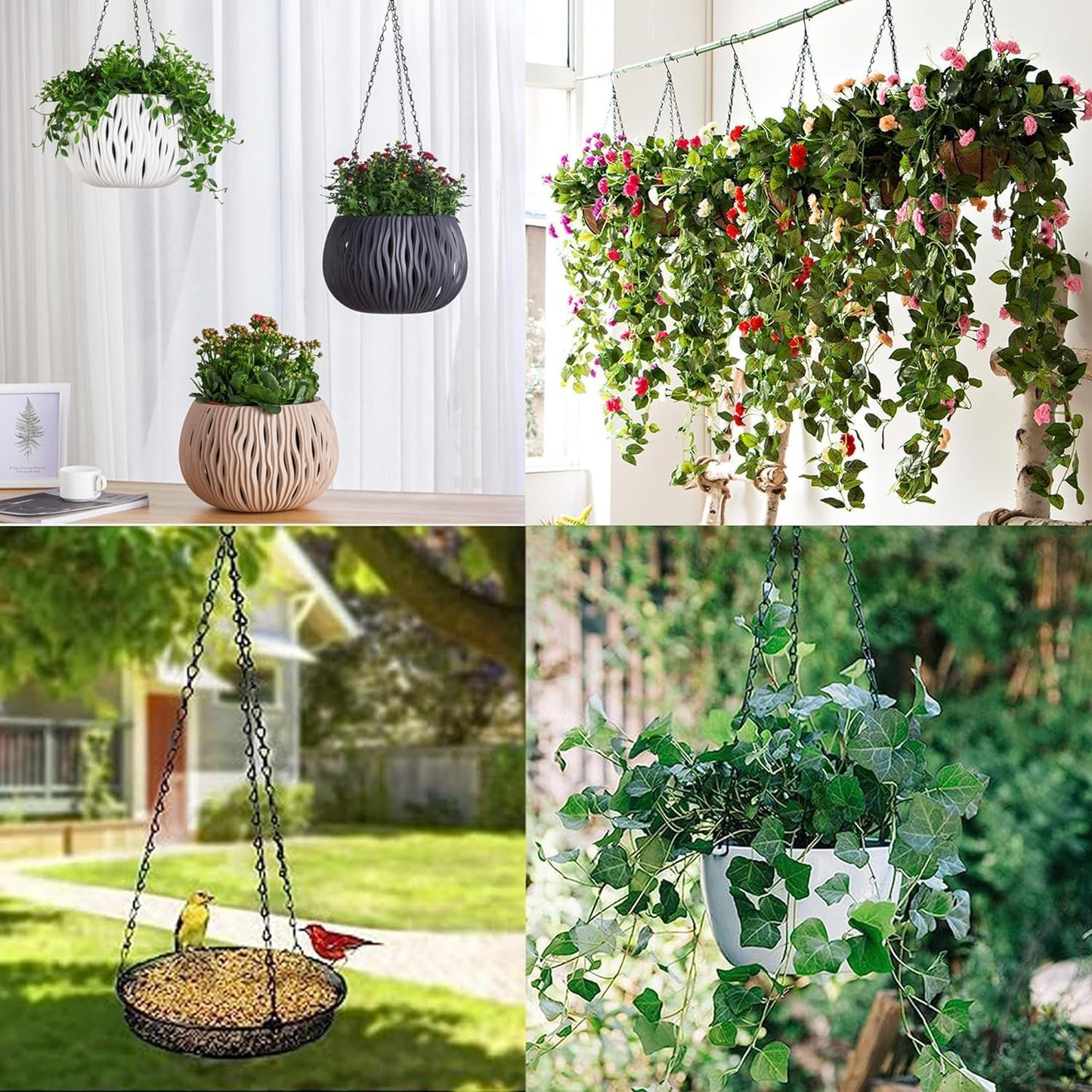 PCTC 3 Pack 23 inch Hanging Basket Chain,Hanging Plant Holder, Flower 