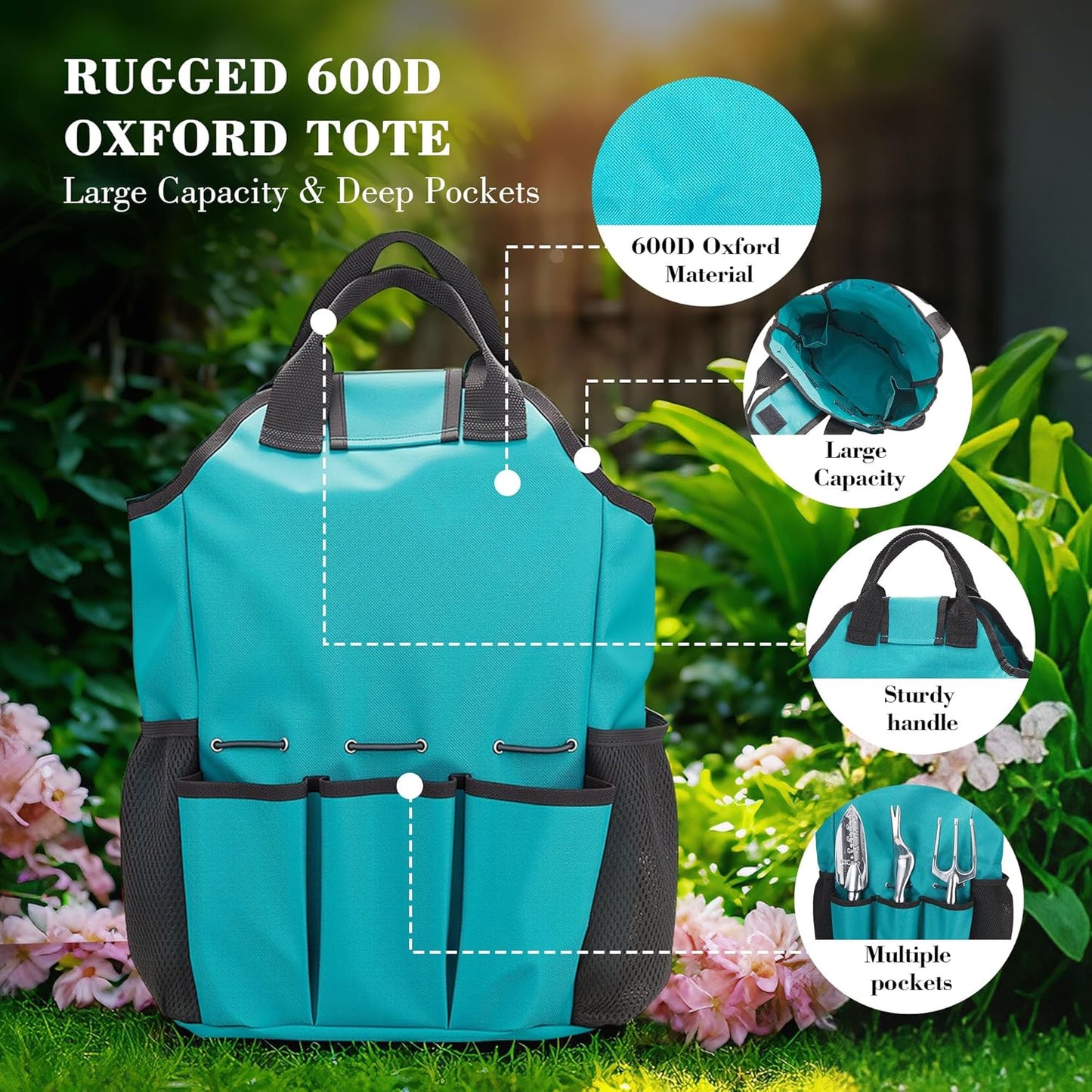 Garden Tool Set, Gardening Gifts for Women, Men, Mom, Dad, 11-Piece He