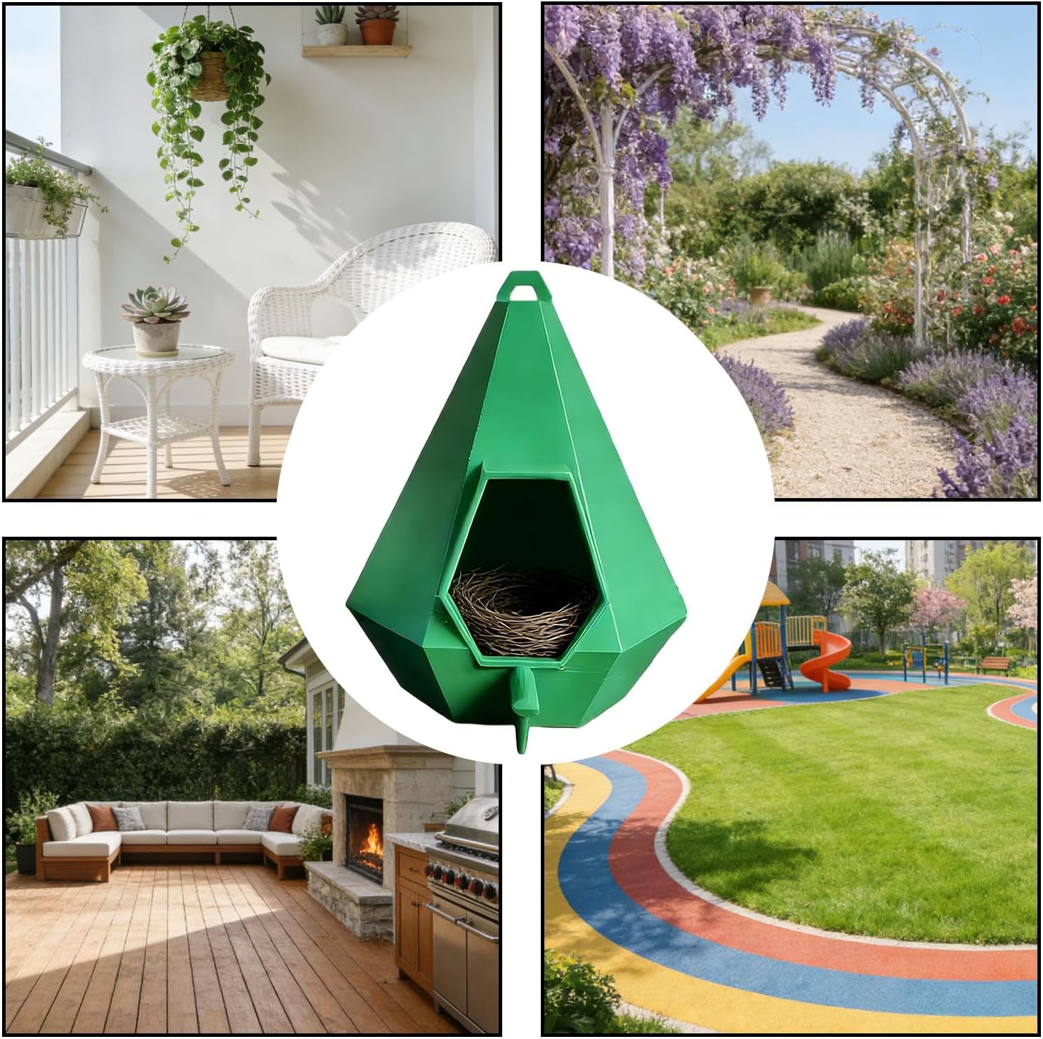 Outdoor Bird Feeder - Teardrop Hummingbird Habitat - Humming Bird Feed