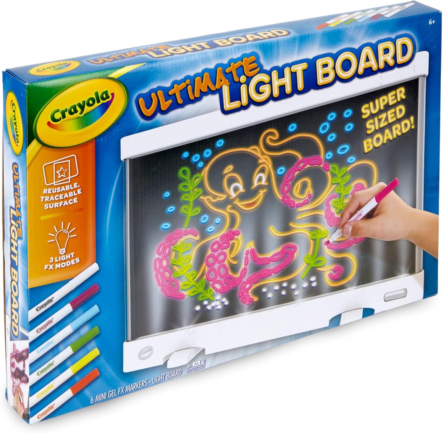 Crayola Ultimate Light Board - White, Kids Drawing Tablet, Gifts for K