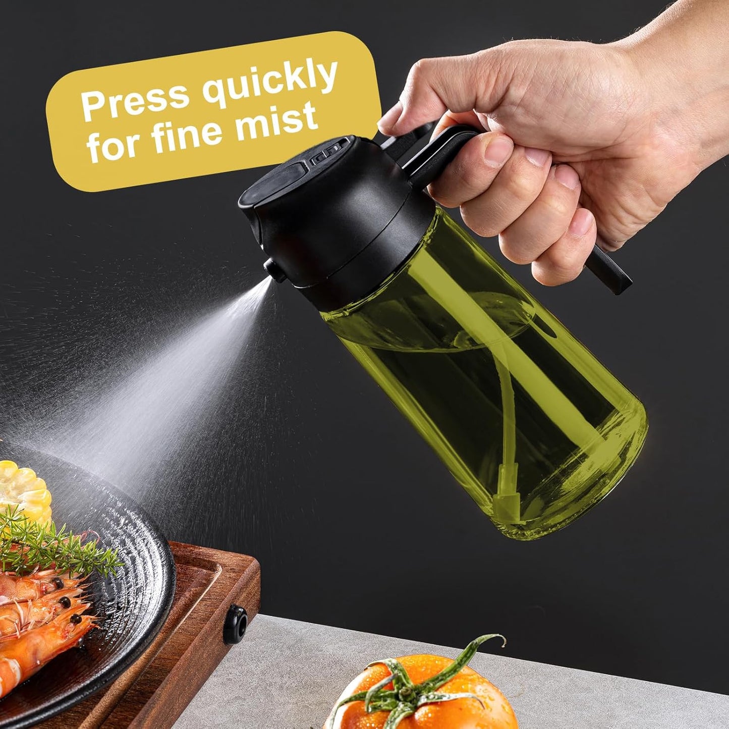 CXINYI - 16oz/470ml Olive Oil Dispenser for Kitchen with Stickers - 2 