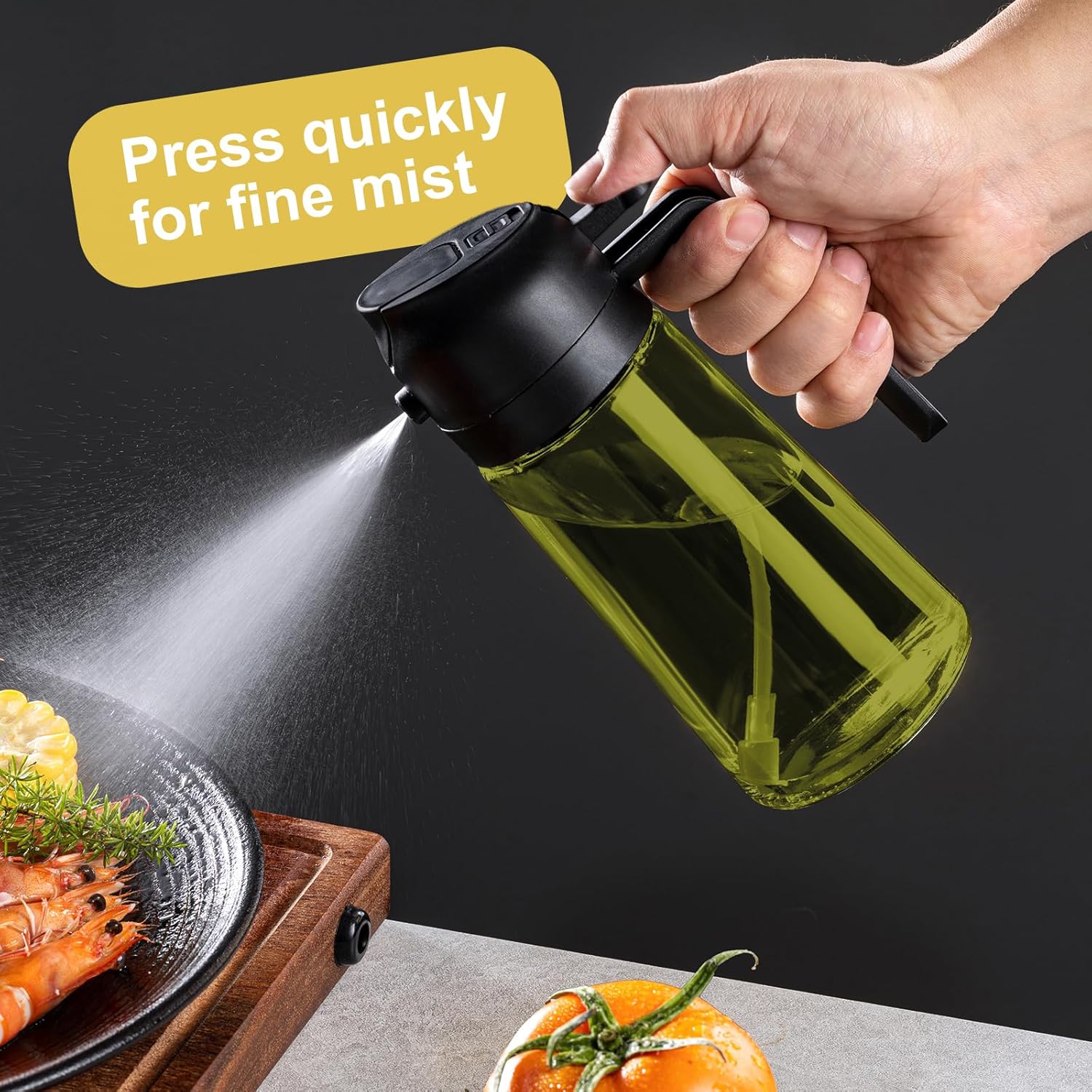 CXINYI - 16oz/470ml Olive Oil Dispenser for Kitchen with Stickers - 2 