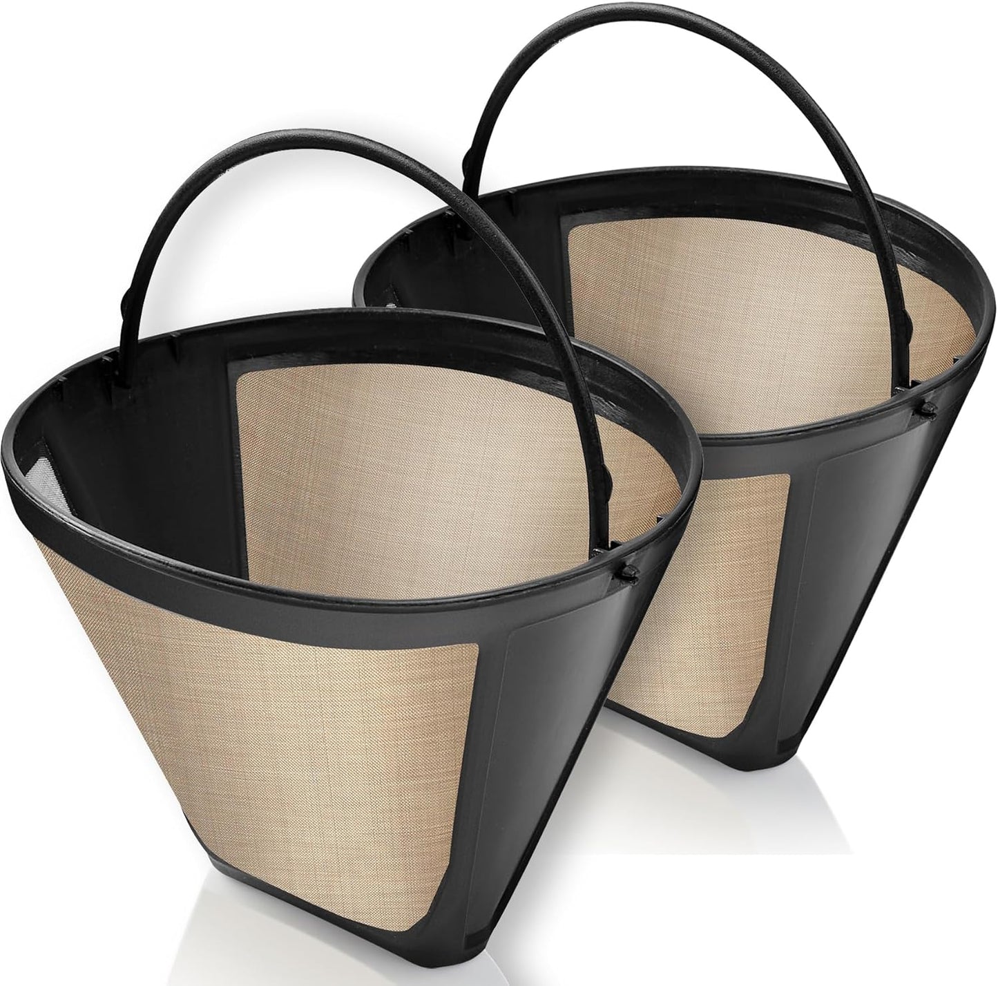 2-Pack #4 Reusable Permanent Cone Coffee Filters - Compatible with Cui