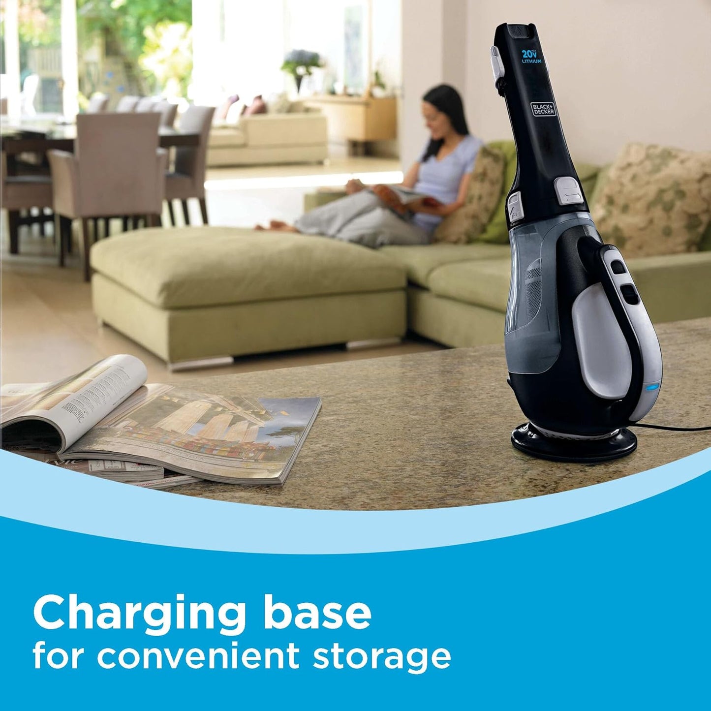 BLACK+DECKER dustbuster 20V Hand Vacuum Cordless Rechargeable, Car Vac