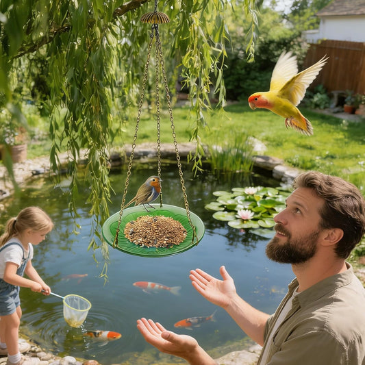 Bird Feeder,Floral Pattern Dish - Floral Pattern Window Bird Feeder,for Outdoor, Garden, Backyard, Porch, Park