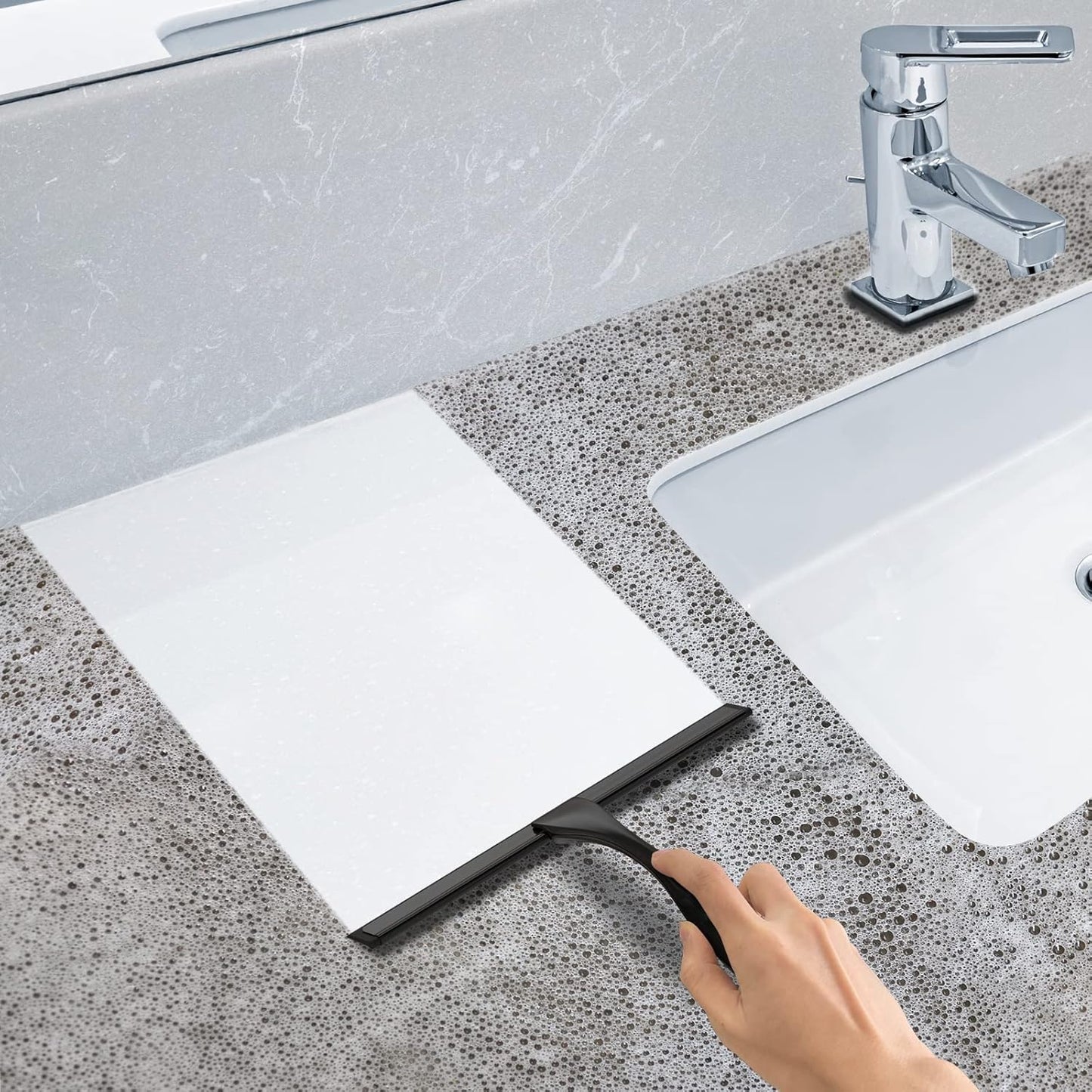 All-Purpose Stainless Steel Shower Squeegee for Shower Glass Door with