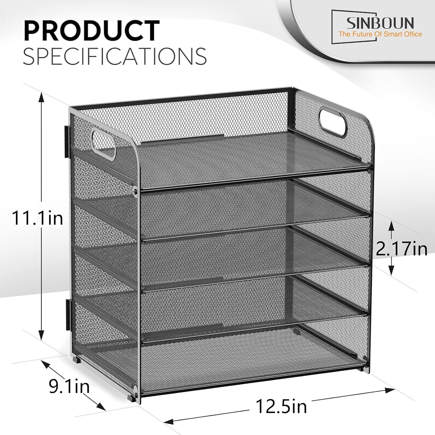 Letter Tray Paper Organizer 5-Tier Desk Organizer File Organizer Paper
