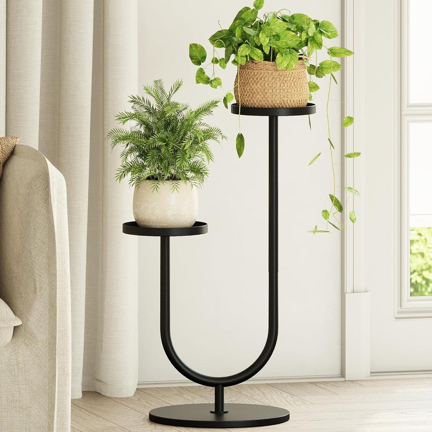 Bamworld Outdoor Plant Stand Metal Plant Stand Indoor Corner Plant Sta