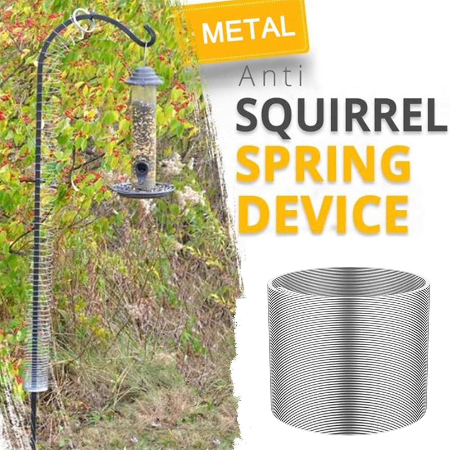Squirrel Proof Spring Device, Metal Squirrel Baffle Barrier Type Coil,