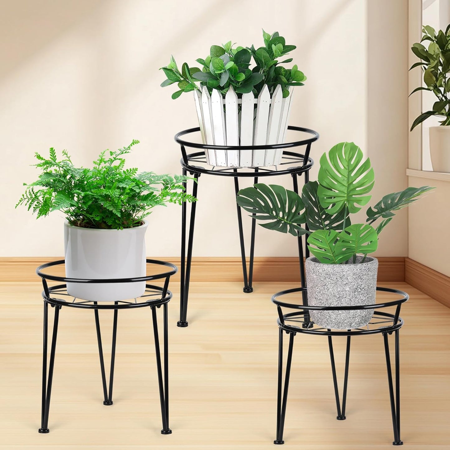 Metal Plant Stand, Plant Stand Indoor Outdoor, Metal Rustproof Flowers