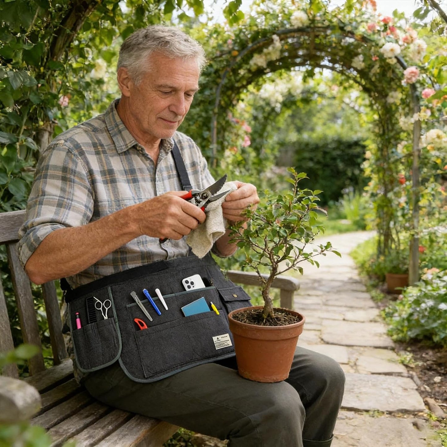 Gardening Aprons - Tools Smock Accessories, Men Harvesting Pouch Apron