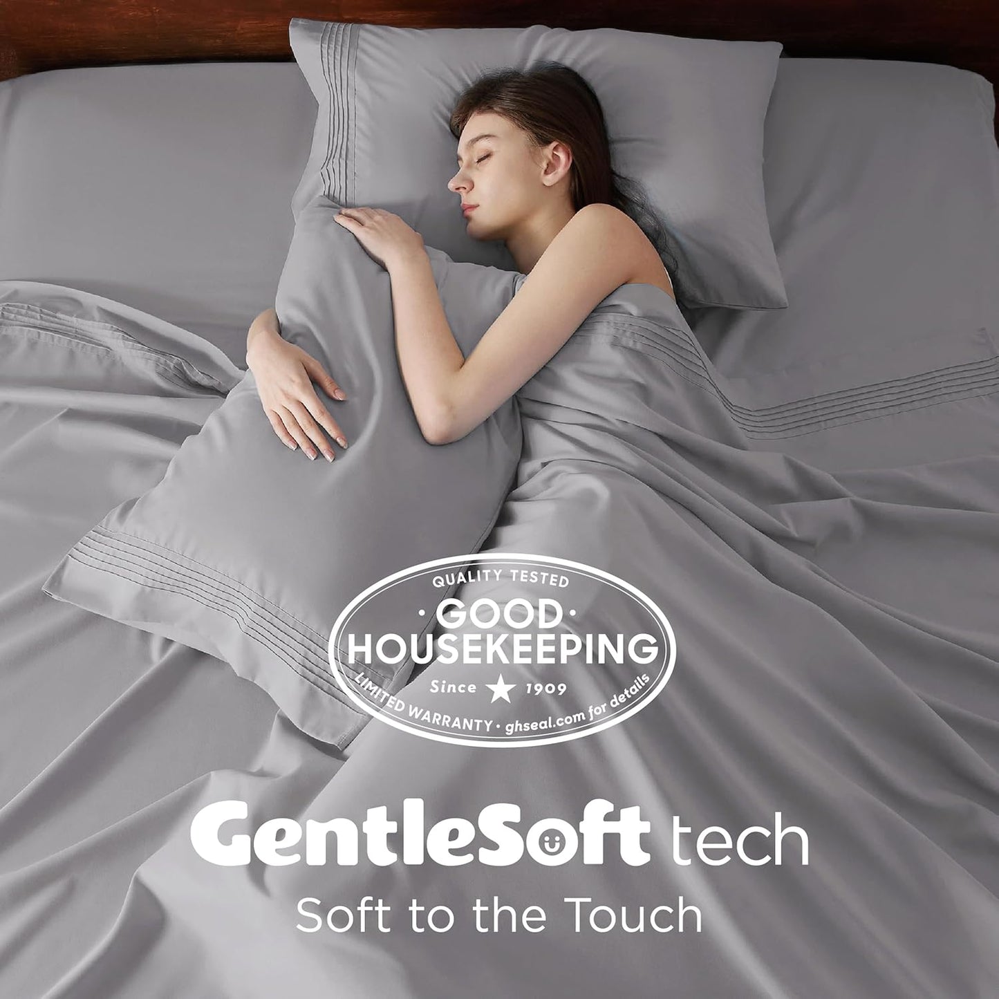Bedsure Deep Pocket Queen Sheets Set - Fits Mattresses Up to 21 Inches