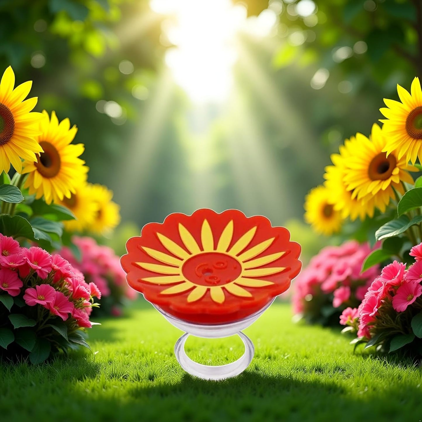 Yellow Hummingbird Feeder,Creative Portable Feeding Water Tool Bird Ac
