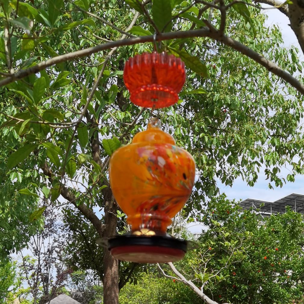 Ant Moat for Hummingbird Feeder - 9 OZ Extra Large Capacity Insect Guard - Red Daisy