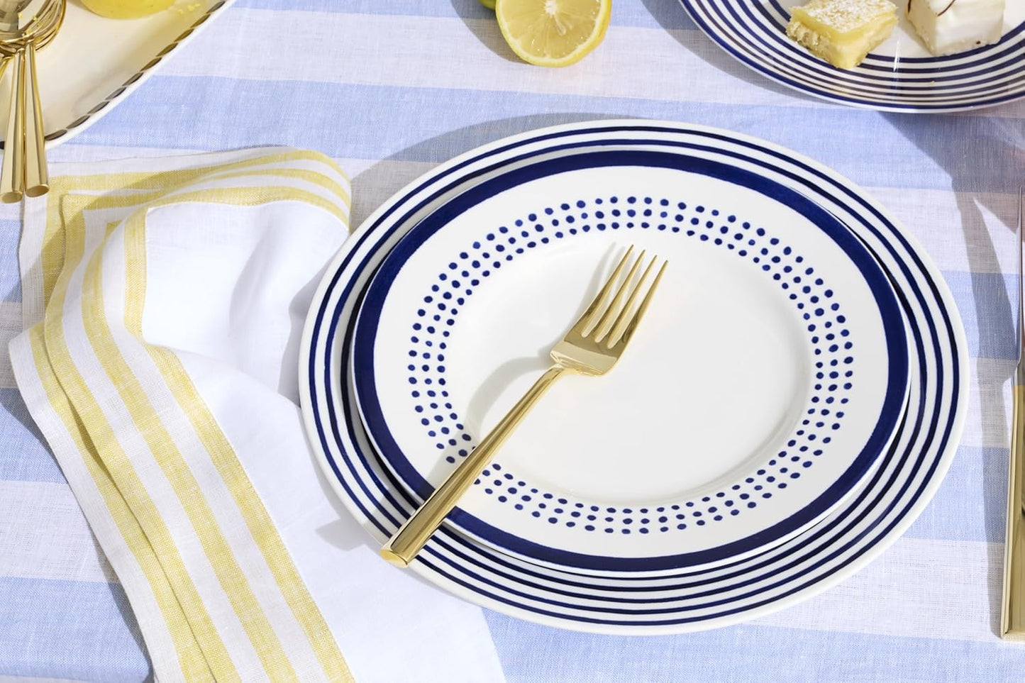 Kate Spade New York Charlotte Street West 16-Piece Dinnerware Set, 15.