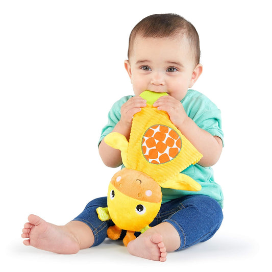 Bright Starts Snuggle & Teethe BPA-Free Crinkle Teething Plush Baby To