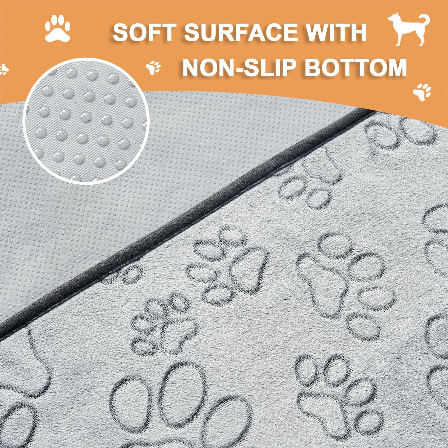 Qeils Reusable Puppy Pads, 2 Pack Washable Pee Pads for Dogs, Waterpro