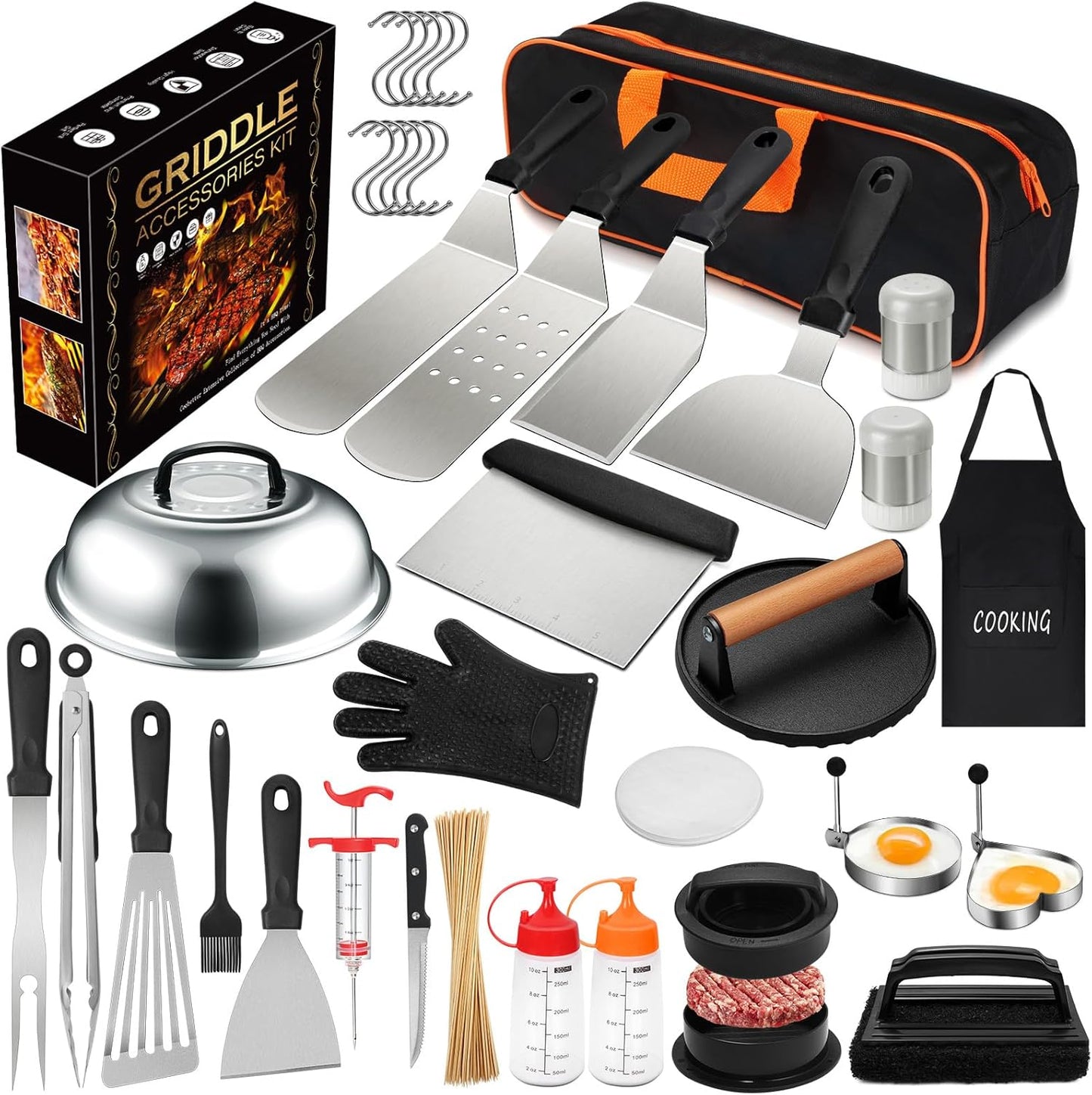 237pcs Griddle Accessories Kit for Blackstone, Perfect Flat Top Grilli
