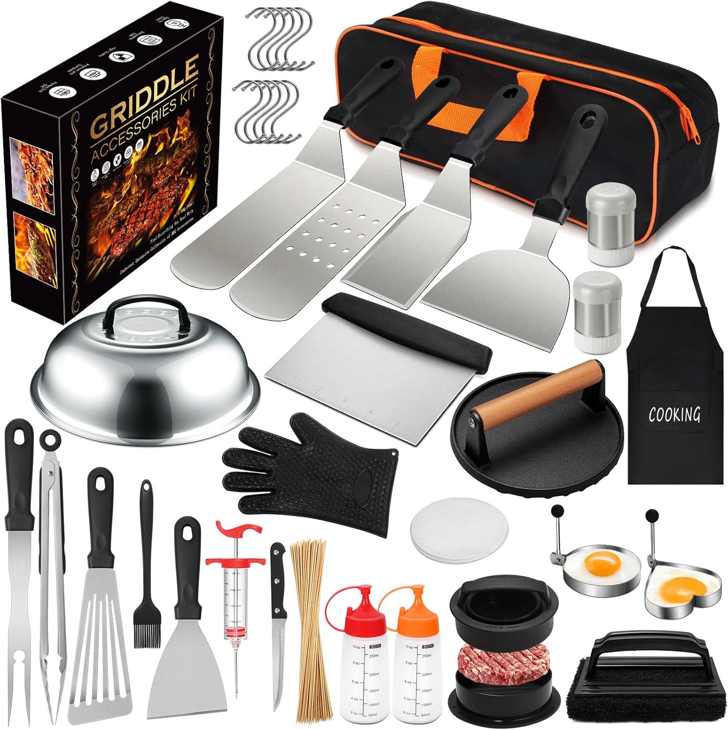 237pcs Griddle Accessories Kit for Blackstone, Perfect Flat Top Grilli