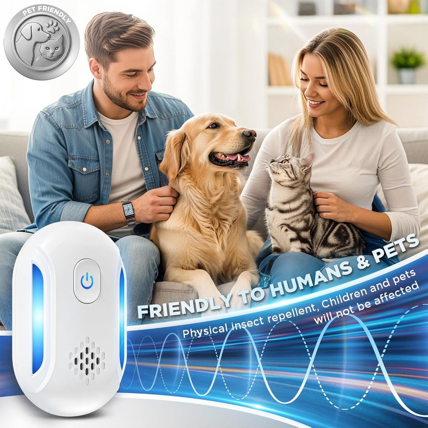 Ultrasonic Mouse & Pest Indoor Repeller Plug-in, Repellent for Rodent,