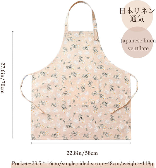 Bakery & Cooking Apron for Men and Women, Adjustable Japanese Style Ch