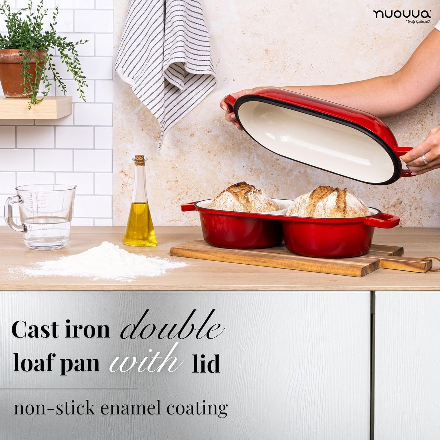 Dutch Oven For Sourdough Bread Baking – Enamelled Cast Iron Bread Loaf