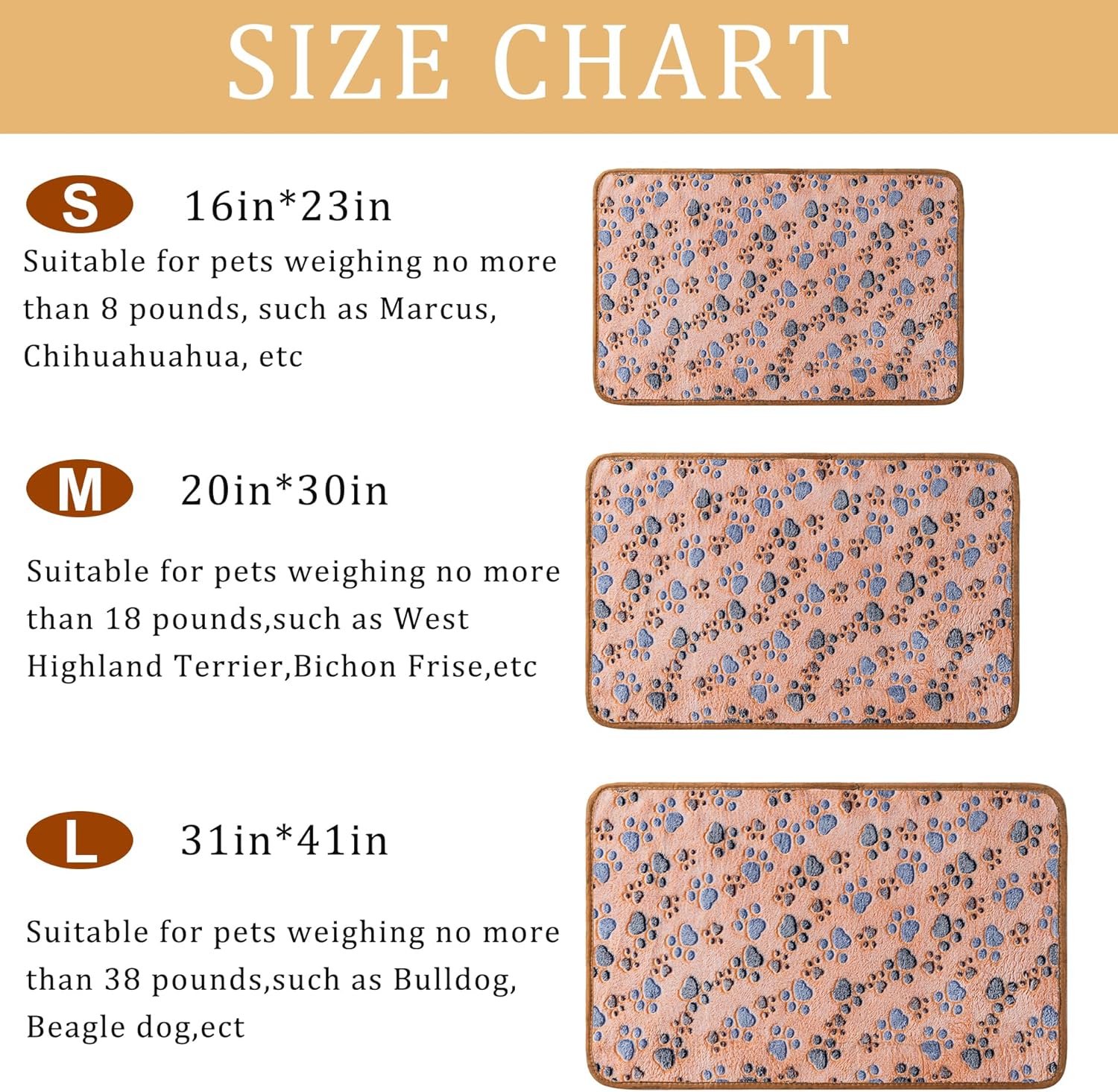 1 Pack 3 Blankets Super Soft Fluffy Premium Fleece Pet Blanket Flannel