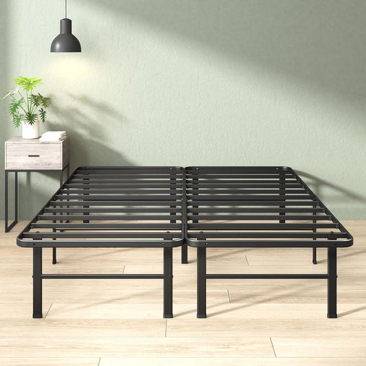 Zinus Rumi 14in Queen Metal Bed Frame, Quick Assembly SmartBase® Mattr