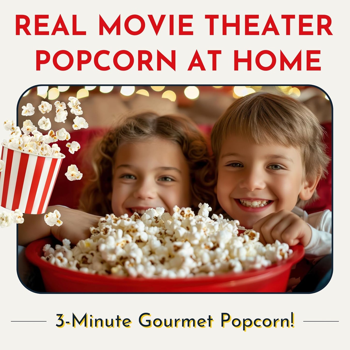 Original Whirley Pop Popcorn Maker - Wabash Valley Farms Gourmet Popcorn Popper, Aluminum Pot With Nylon Gears, 3-Minute Stove Top Popper, Home Movie Night (Silver)