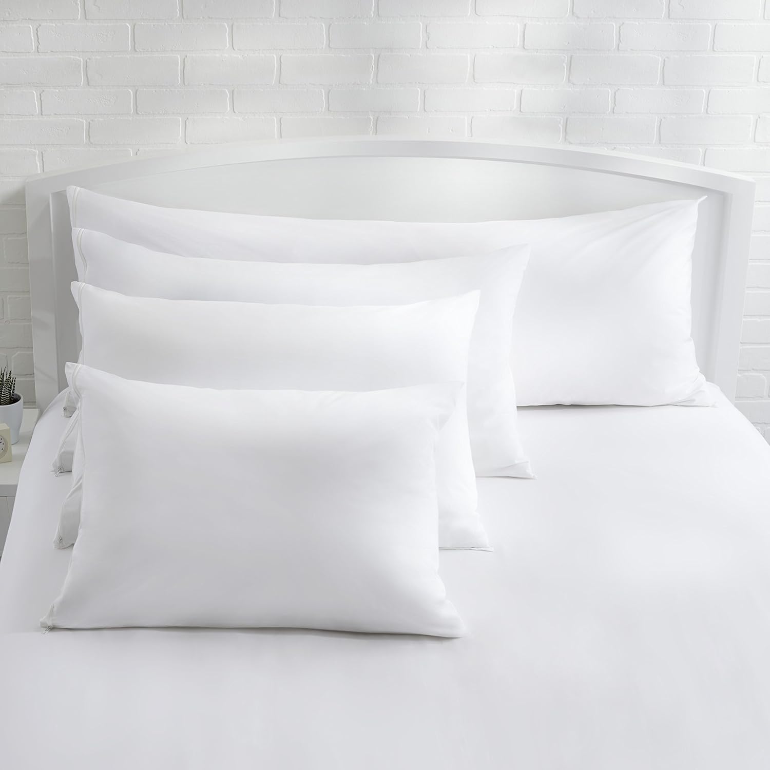 Amazon Basics Hypoallergenic Protector Cover Pillowcases - 21 x 55 Inc