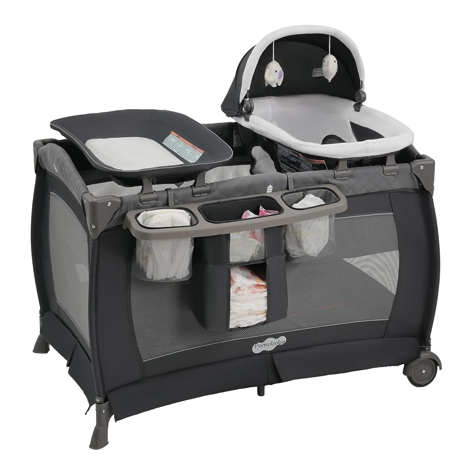 Pamo Babe Pack and Play 4 in 1 Playard Portable Playard Foldable Playp