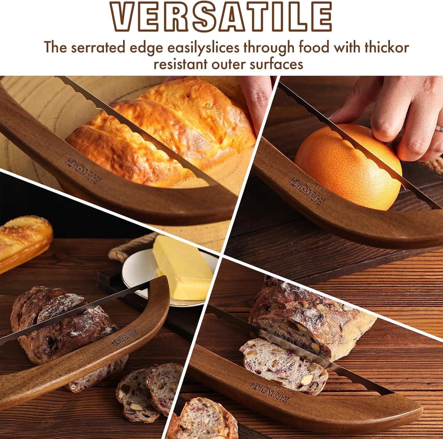 Bread Knife for Homemade Bread, Sourdough bread knife,Bread slicer for