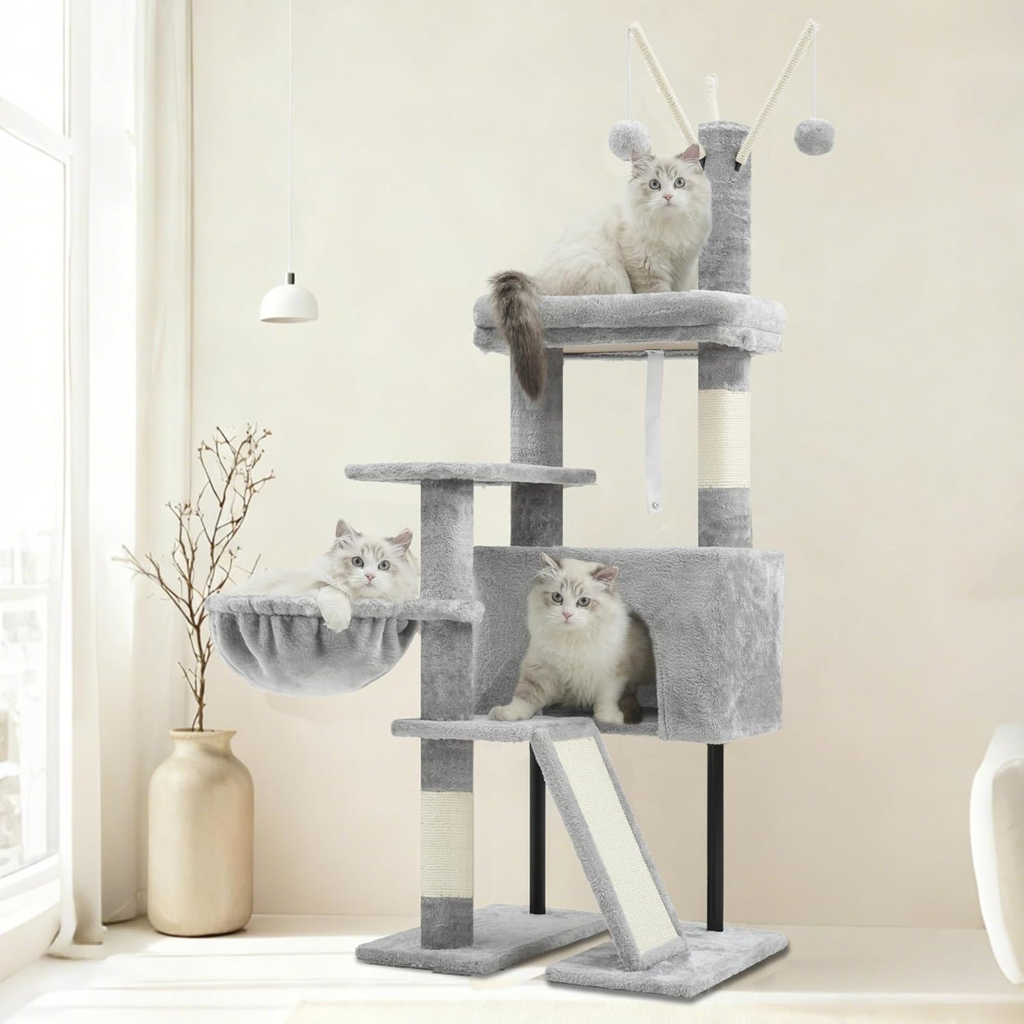 Cat Tree for Indoor Cats, Cat Tower with Scratching Post for Small Cat